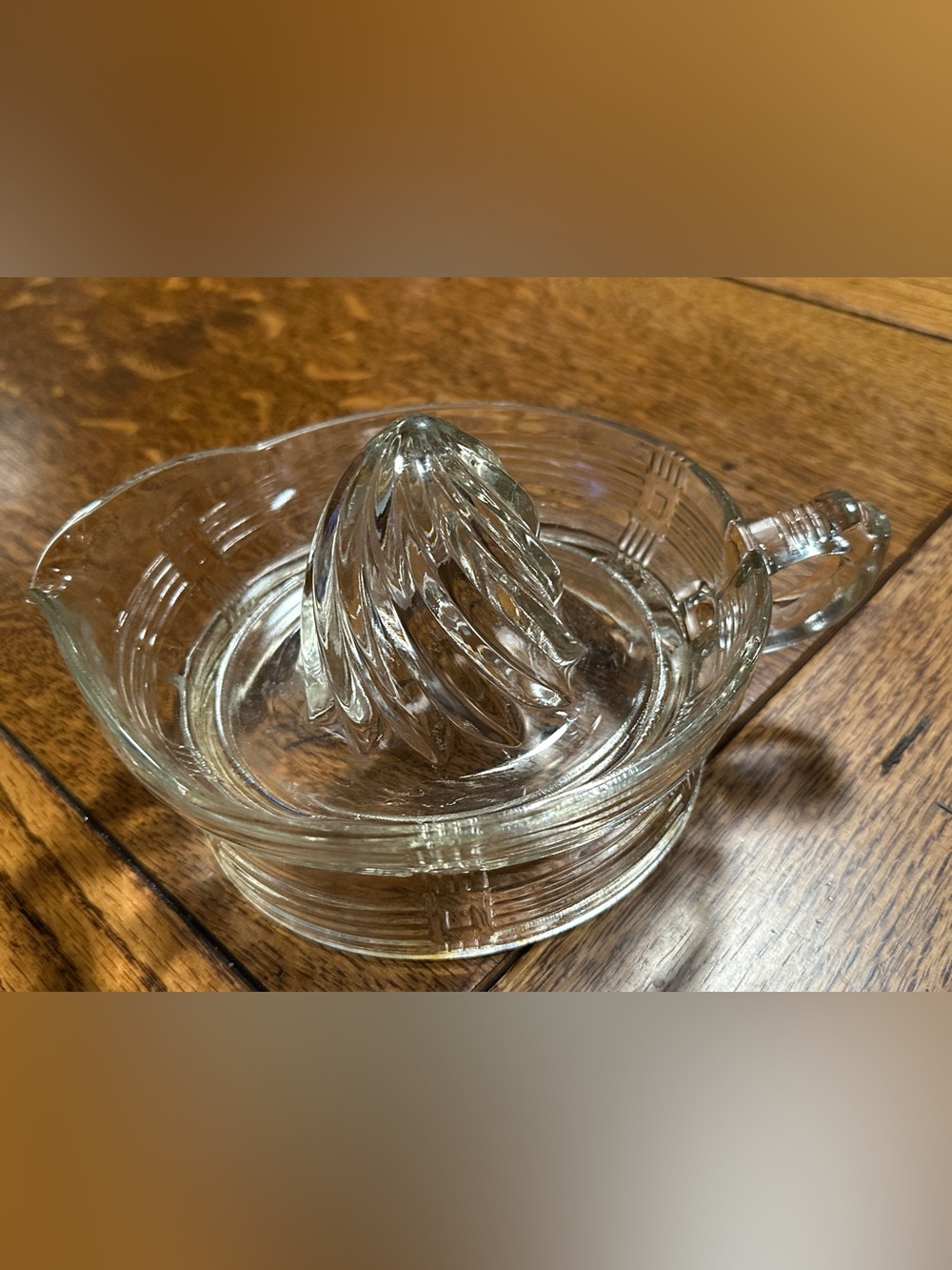 Vintage Hazel Atlas Glass Reamer Juicer